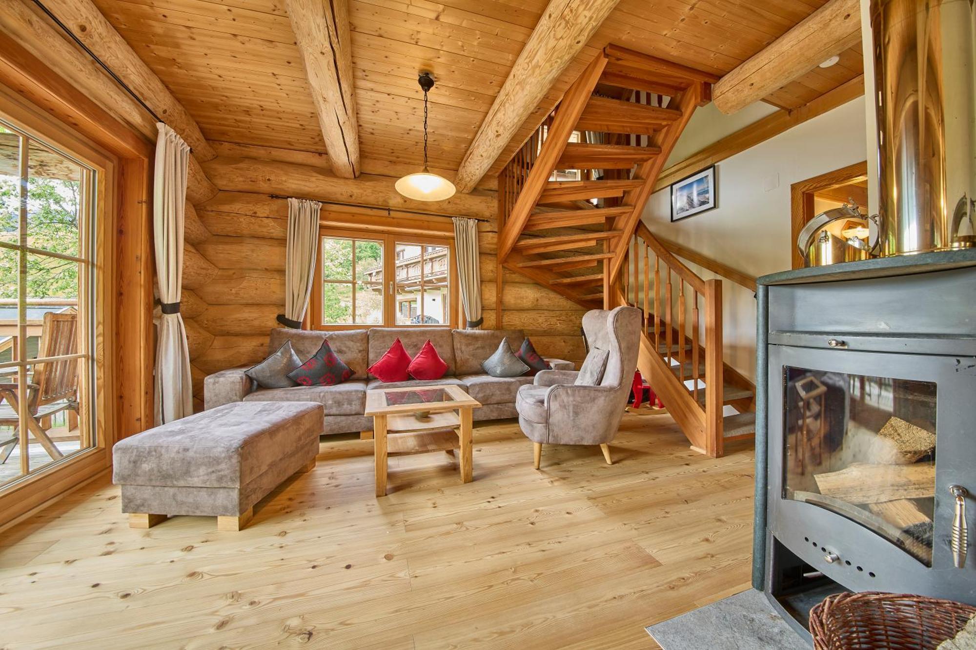 Ferienwohnung Drei Hittn Saalbach Exterior foto